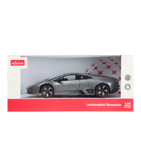 Mașină RASTAR Die cast 1:24 Lamborghini REVENTON, sură, 61368